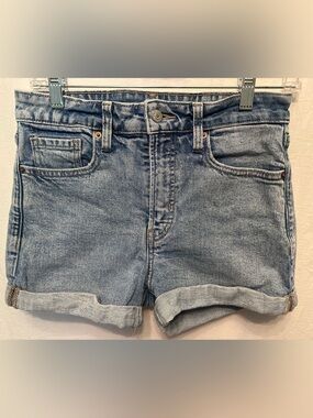 Old Navy High Rise Cuffed Denim Shorts Size 4 Light Wash Jean